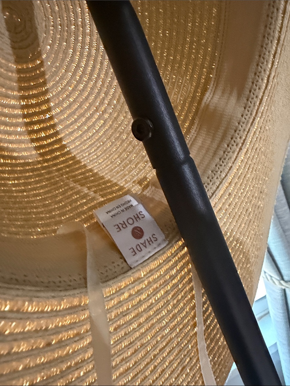 Beige Wide-Brim Straw Sun Hat - Classic Summer Accessory - Picture 6 of 8
